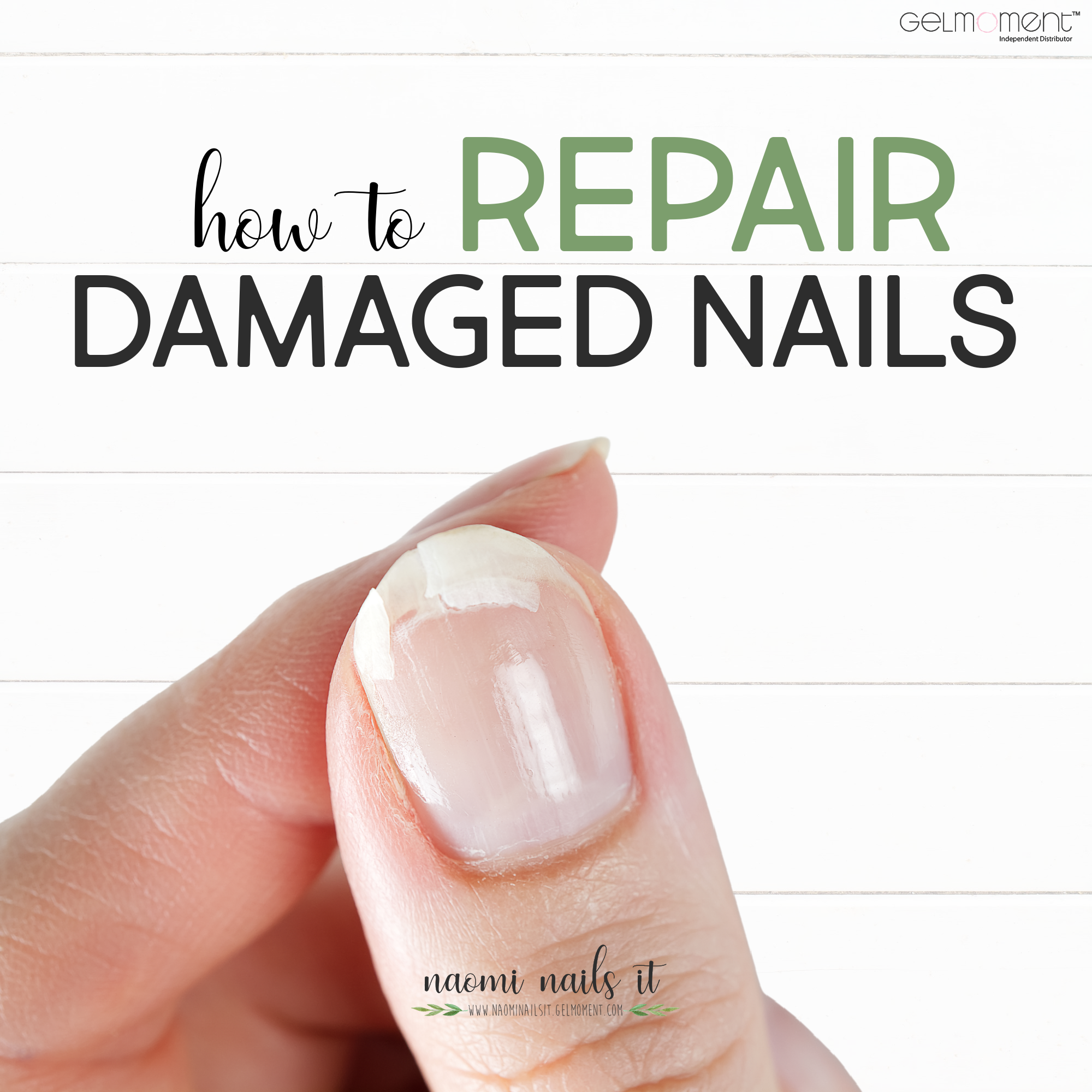 how to repair damaged nails, repair nail damage, nail repair, gelmoment, gel polish, naomi nails it, damaged nails, split nails, broken nails